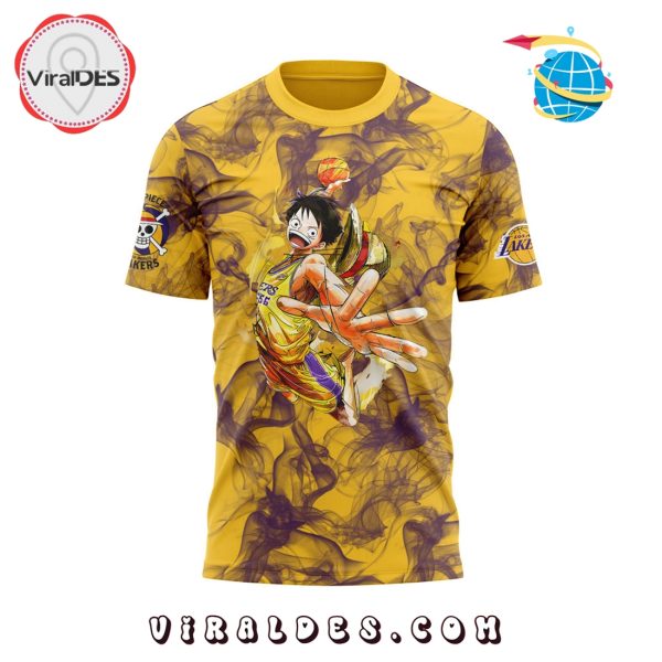 Luffy are joining the Lakers for One Piece Night Smoker Hoodie