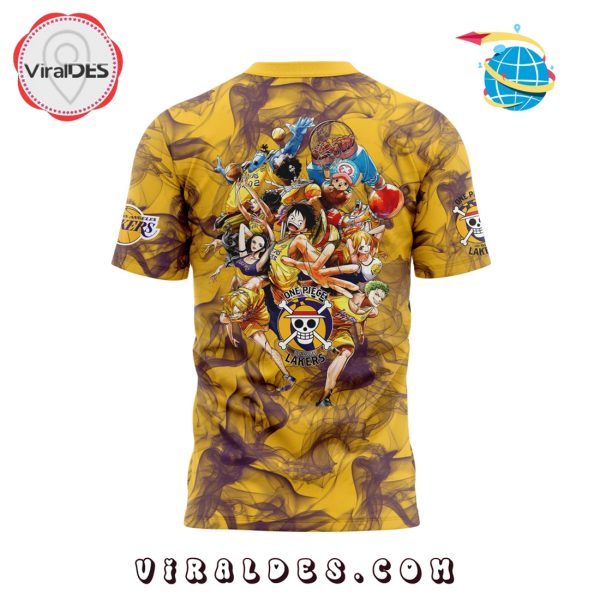 Luffy are joining the Lakers for One Piece Night Smoker Hoodie