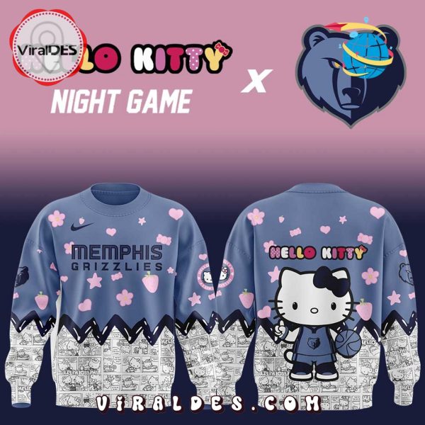 Memphis Grizzlies NBA Hello Kitty Night Game Hoodie