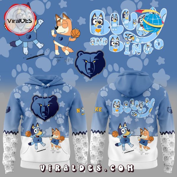Memphis Grizzlies x Bluey And Bingo 2025 Hoodie
