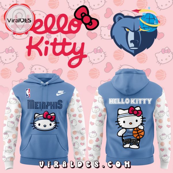 Memphis Grizzlies x Hello Kitty Blue Hoodie