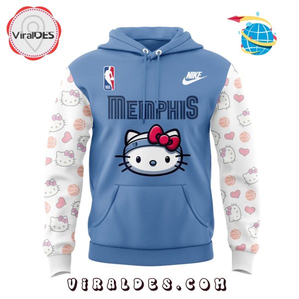 Memphis Grizzlies x Hello Kitty Blue Hoodie