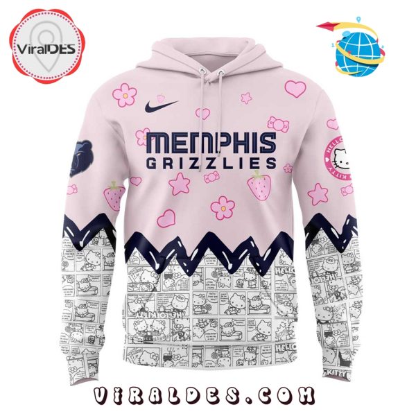 Memphis Grizzlies x Hello Kitty Night Game Pink Hoodie