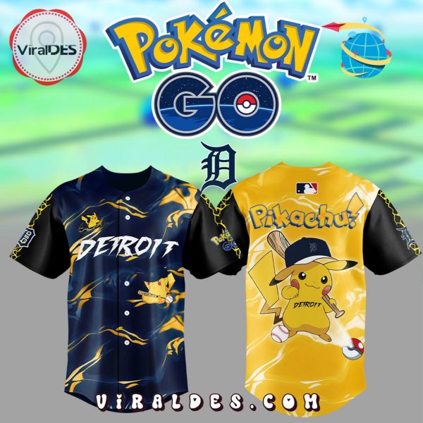 MLB Detroit Tigers x Pokémon GO Baseball Jersey