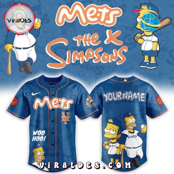New York Mets MLB The Simpsons Heritage Baseball Jersey