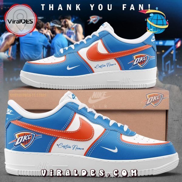 Oklahoma City Thunder Thank You Fans Air Force 1 Sneakers
