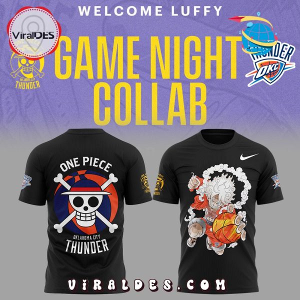 Oklahoma City Thunder Welcome Luffy Game Night Collab Hoodie