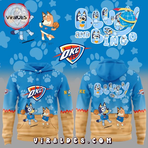 Oklahoma City Thunder x Bluey And Bingo Hoodie