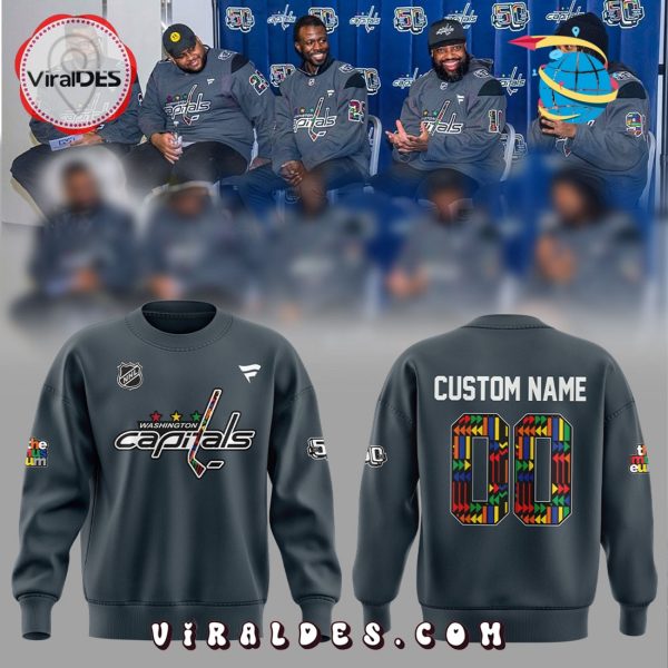Personalized Washington Capitals Black History Month Hoodie