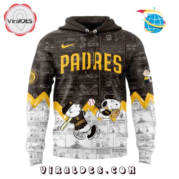 San Diego Padres 75th Anniversary of Peanuts Brown Hoodie