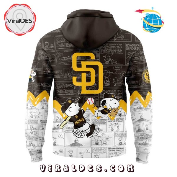San Diego Padres 75th Anniversary of Peanuts Brown Hoodie