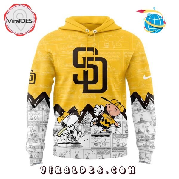 San Diego Padres 75th Anniversary of Peanuts Yellow Hoodie