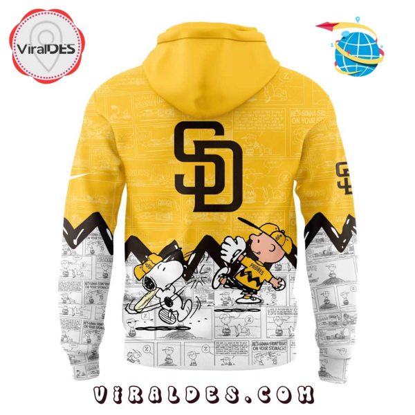 San Diego Padres 75th Anniversary of Peanuts Yellow Hoodie