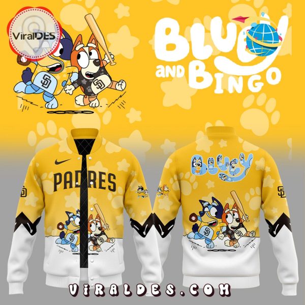 San Diego Padres Bluey and Bingo Baseball Jacket