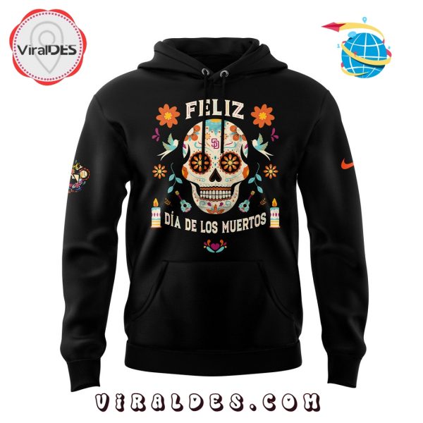 San Diego Padres DÃ­a de los Muertos Black Hoodie