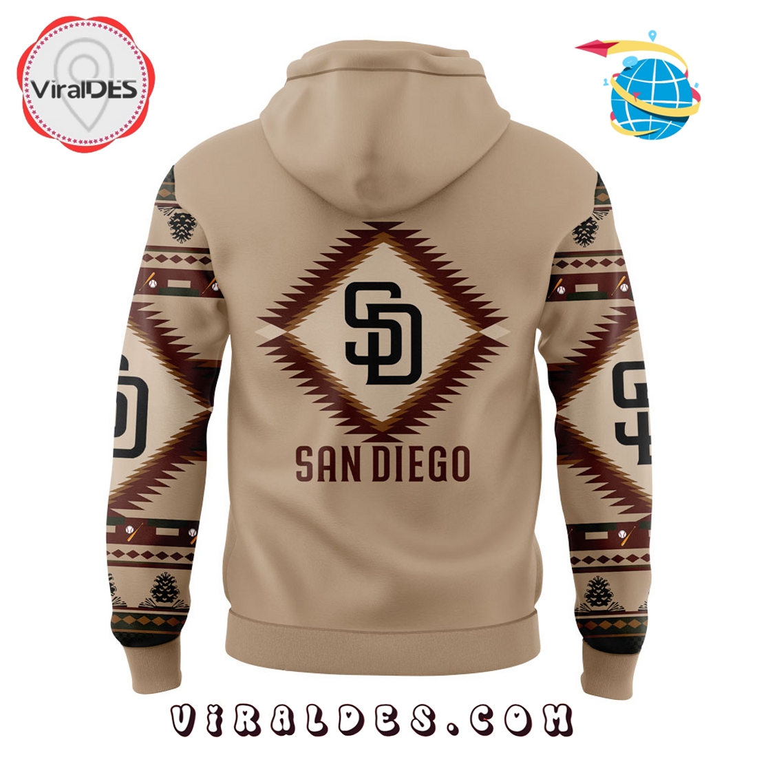 San Diego Padres Native American Heritage Hoodie San Diego Padres Native American Heritage Hoodie