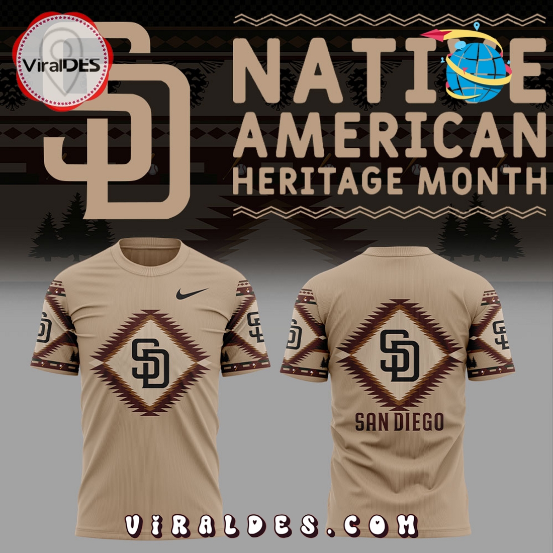 San Diego Padres Native American Heritage Hoodie San Diego Padres Native American Heritage Hoodie