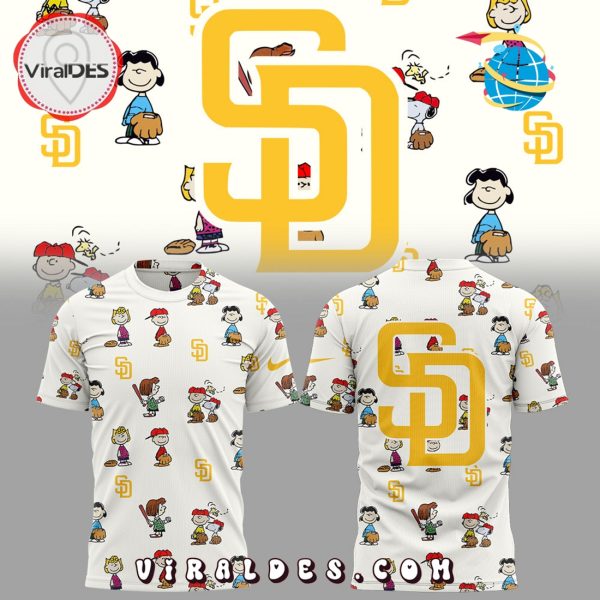 San Diego Padres Peanuts 75th Anniversary White Hoodie