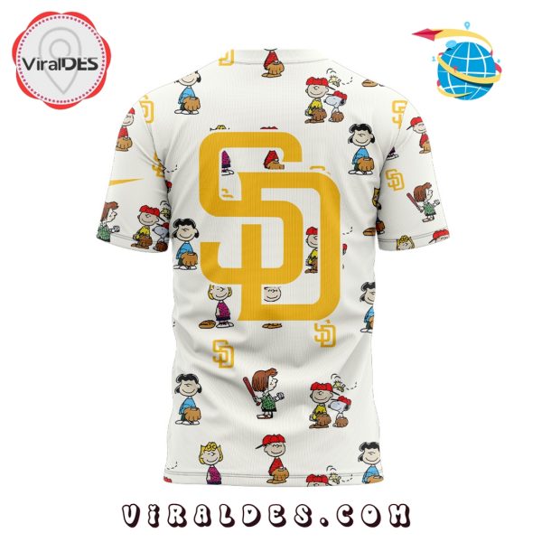 San Diego Padres Peanuts 75th Anniversary White Hoodie