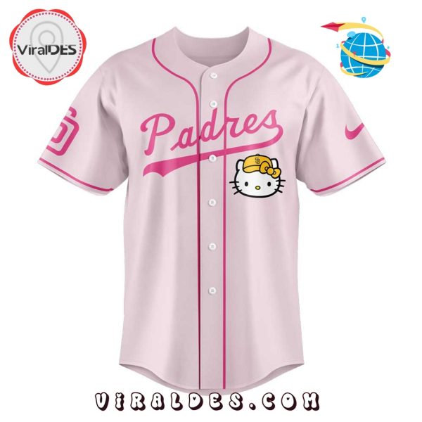 San Diego Padres x Hello Kitty Night Pink Baseball Jersey