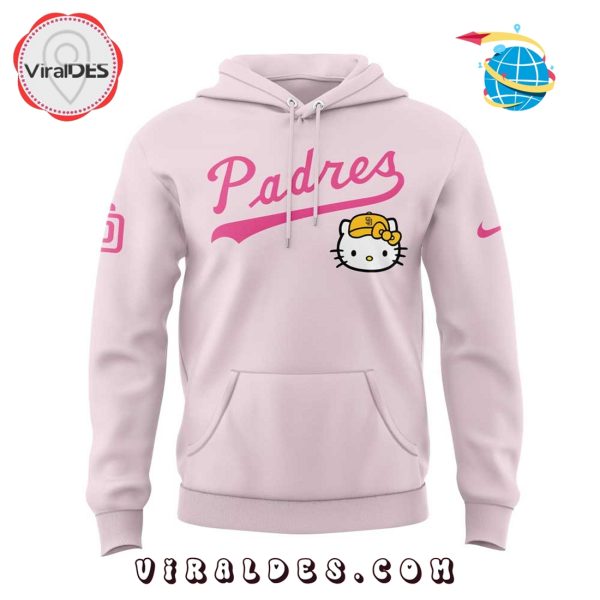 San Diego Padres x Hello Kitty Night Pink Hoodie