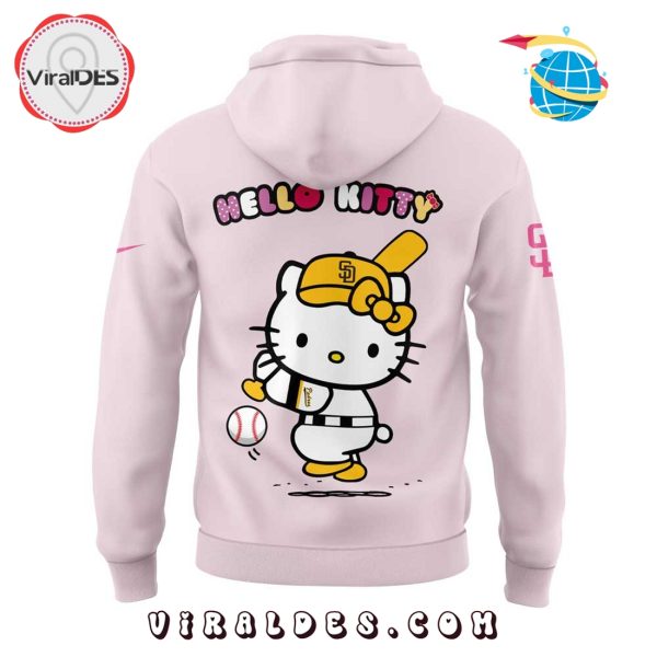 San Diego Padres x Hello Kitty Night Pink Hoodie