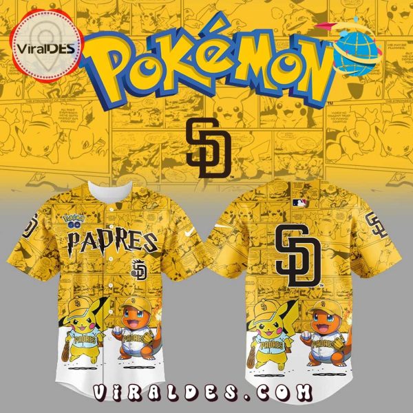 San Diego Padres x Pokémon GO Baseball Jersey