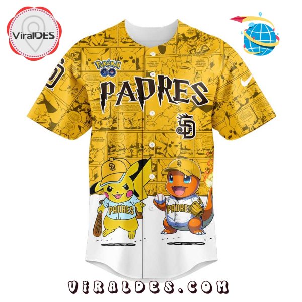 San Diego Padres x Pokémon GO Baseball Jersey