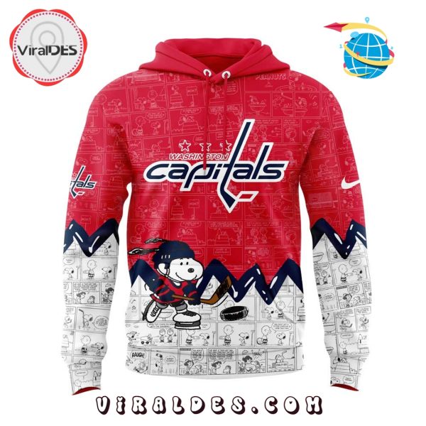Washington Capitals 75th Anniversary of Peanuts Red Hoodie