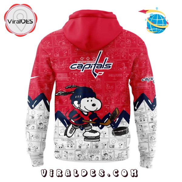Washington Capitals 75th Anniversary of Peanuts Red Hoodie