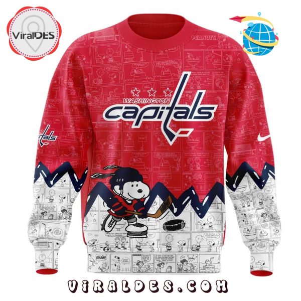 Washington Capitals 75th Anniversary of Peanuts Red Hoodie