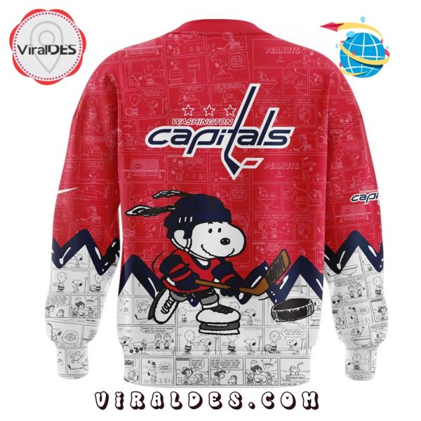 Washington Capitals 75th Anniversary of Peanuts Red Hoodie