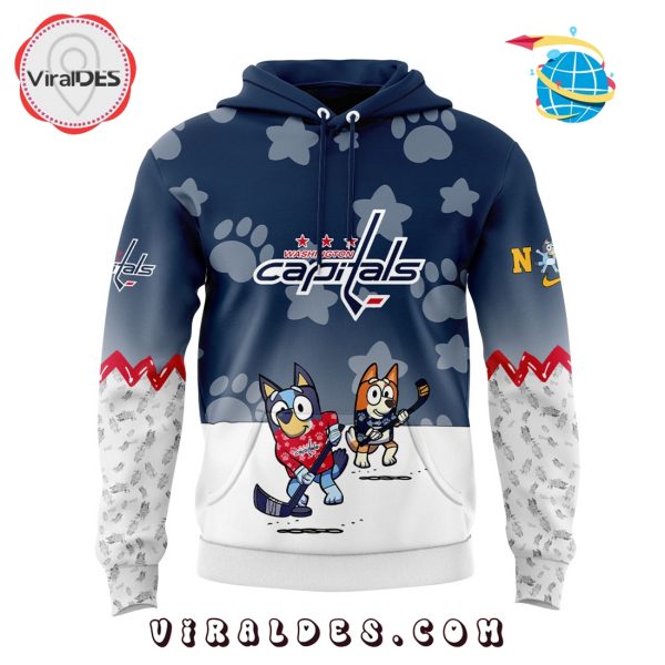 Washington Capitals Bluey and Bingo 2025 Hoodie
