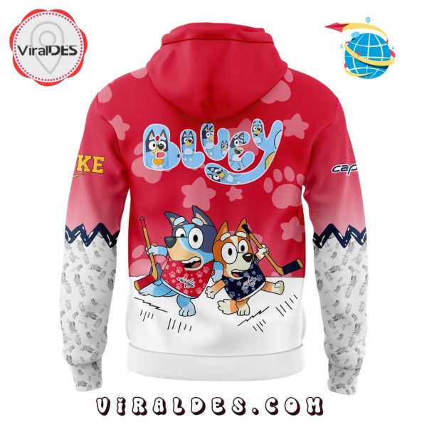 Washington Capitals Bluey and Bingo Red Hoodie