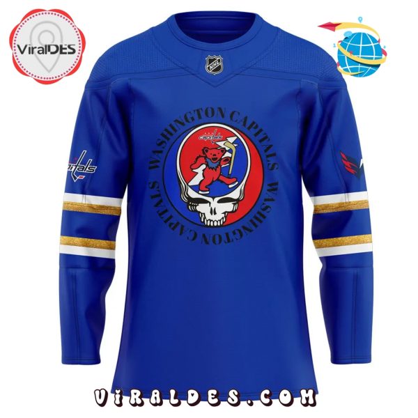 Washington Capitals Grateful Dead Night Hockey Jersey