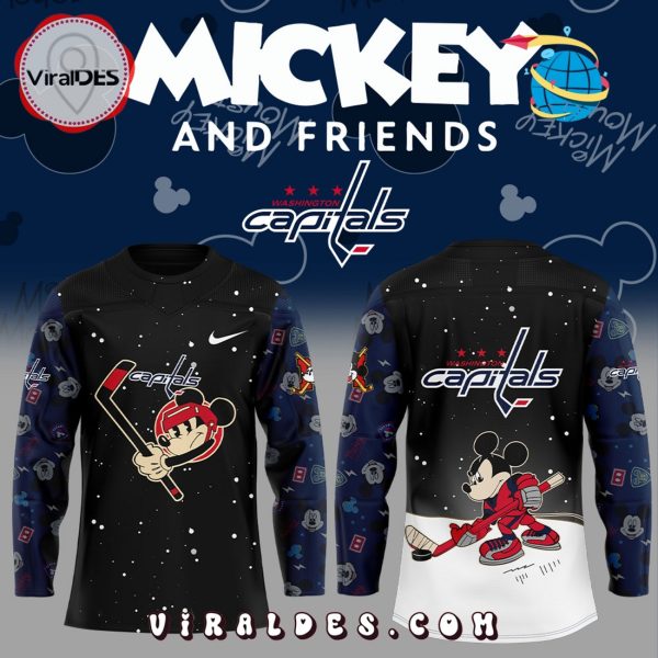 Washington Capitals Mickey & Friends Hockey Jersey