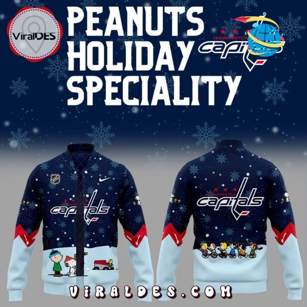 Washington Capitals Peanuts & Snoopy Night Baseball Jacket