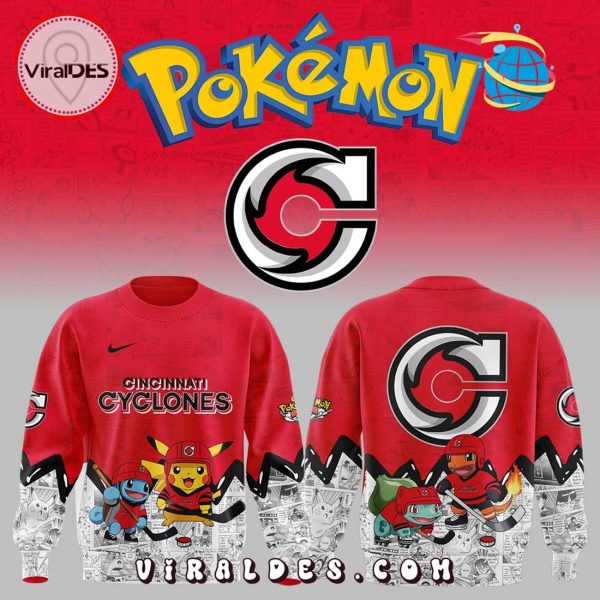2025 Cincinnati Cyclones x Pokémon Hoodie