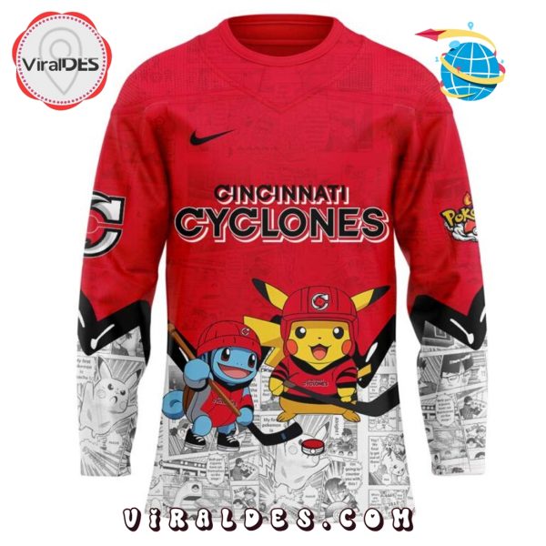 2025 Cincinnati Cyclones x Pokémon New Hockey Jersey