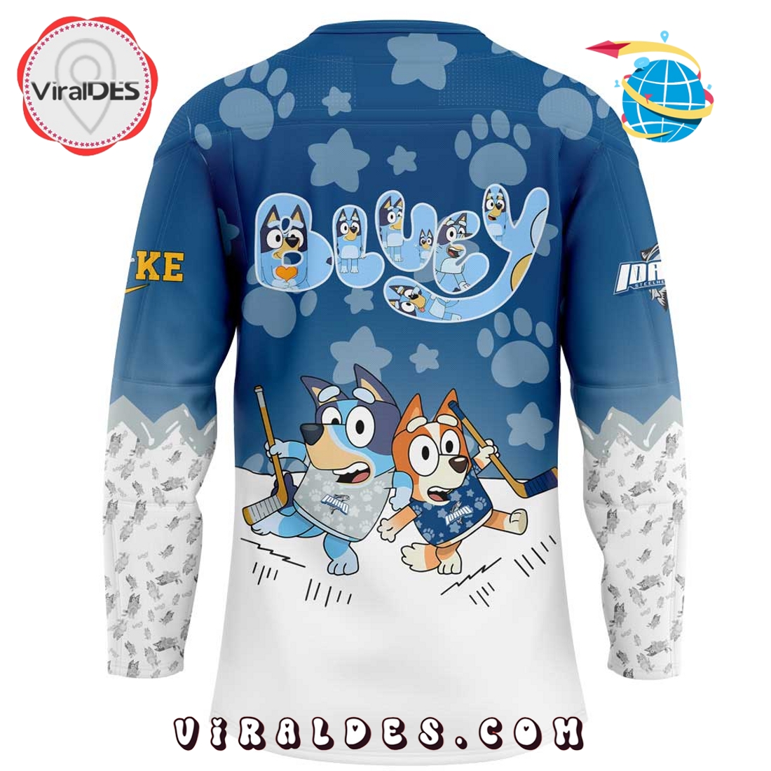 2025 Idaho Steelheads x Bluey and Bingo Hockey Jersey 2025 Idaho Steelheads x Bluey and Bingo Hockey Jersey