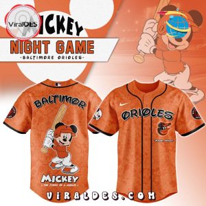 MLB Baltimore Orioles x Mickey Mouse Baseball Jersey