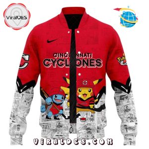 2025 Cincinnati Cyclones x Pokémon New Baseball Jacket