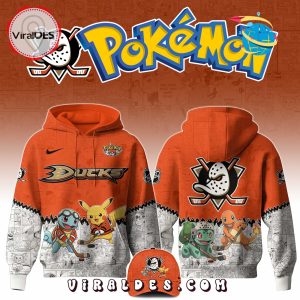Anaheim Ducks NHL x Pokemon 2025 Hoodie, Pants