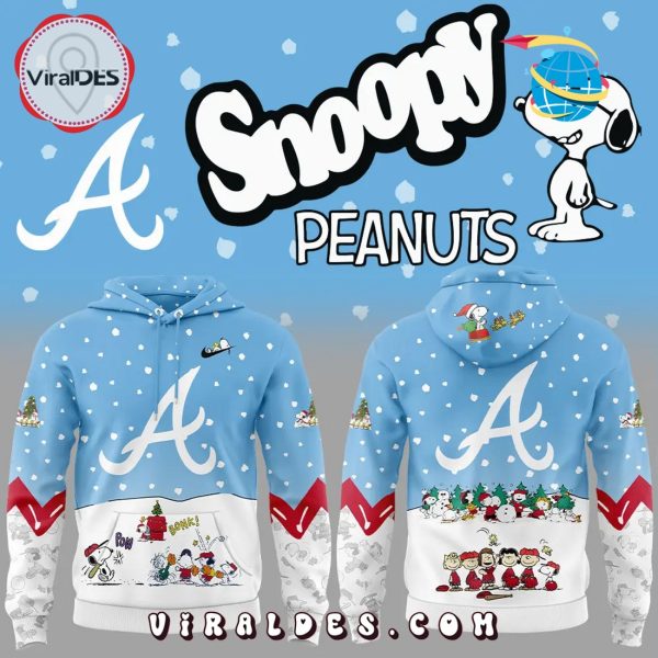 Atlanta Braves 2025 Peanuts & Snoopy Hoodie, Jogger, Cap