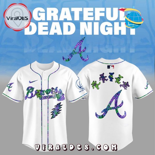 Atlanta Braves Grateful Dead Night 2025 Baseball Jersey