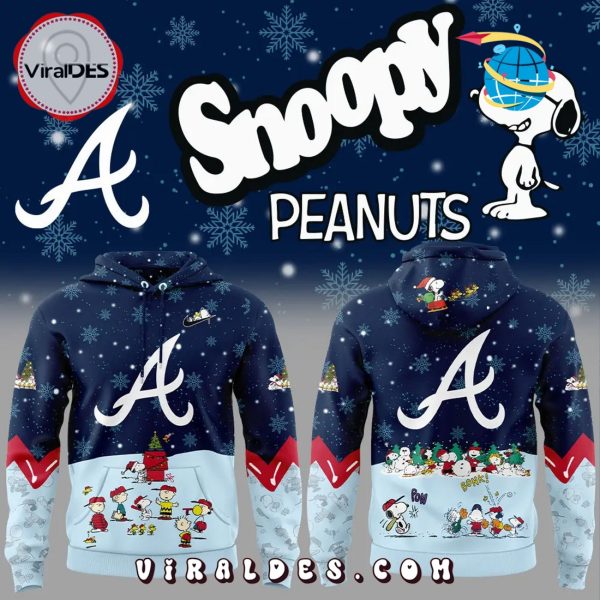 Atlanta Braves MLB Peanuts & Snoopy Hoodie, Jogger, Cap