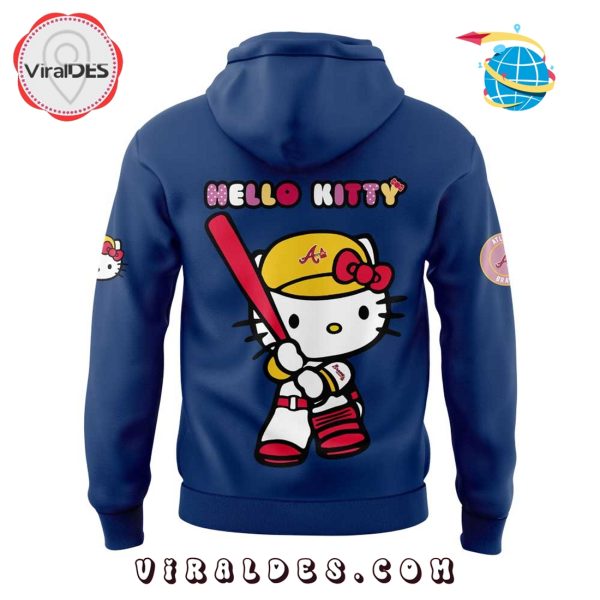 Atlanta Braves x Hello Kitty Night Game Blue Hoodie, Cap