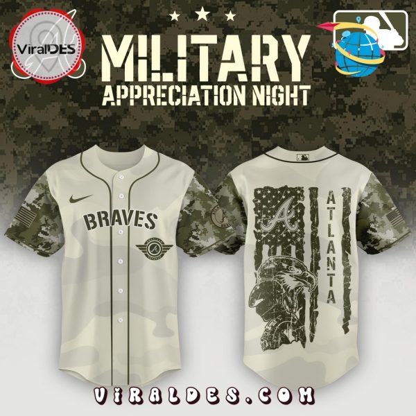 Atlanta Braves x MLB 2025 Armed Forces Day Night Baseball Jersey