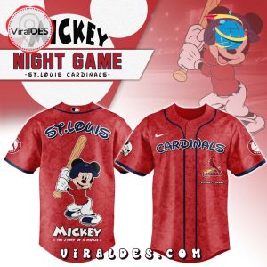 MLB St. Louis Cardinals x Mickey Mouse Baseball Jersey