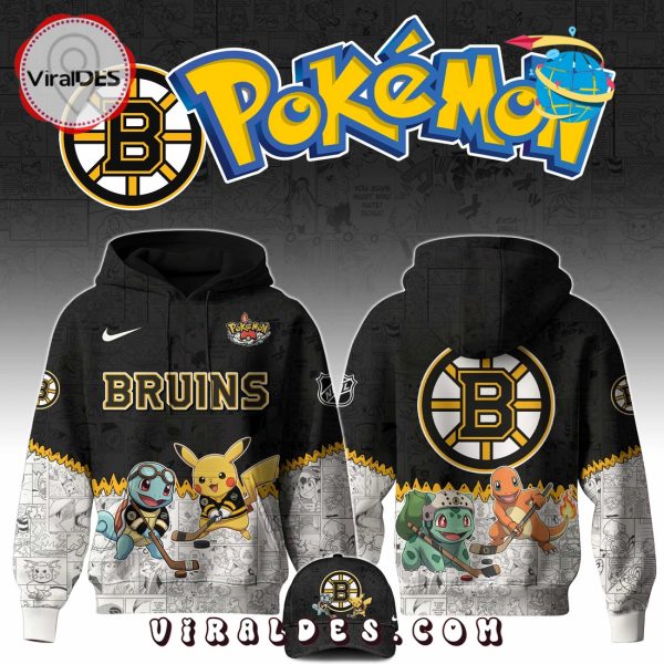 Boston Bruins NHL x Pokemon 2025 Hoodie, Pants